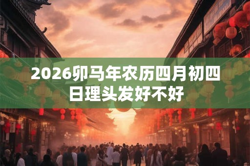 2026卯马年农历四月初四日理头发好不好
