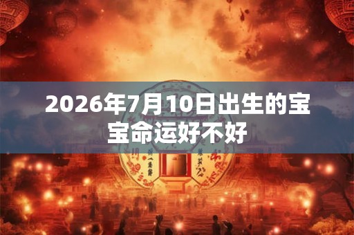 2026年7月10日出生的宝宝命运好不好