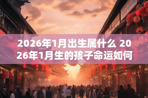 2026年1月出生属什么 2026年1月生的孩子命运如何