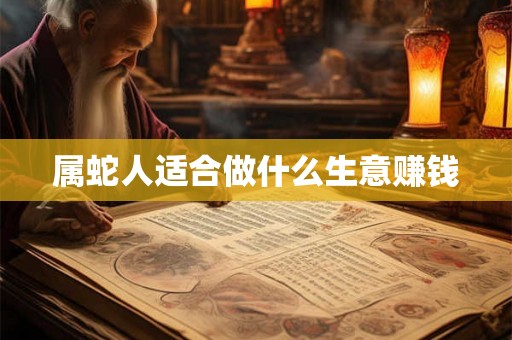 属蛇人适合做什么生意赚钱
