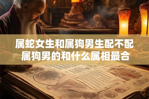 属蛇女生和属狗男生配不配 属狗男的和什么属相最合适
