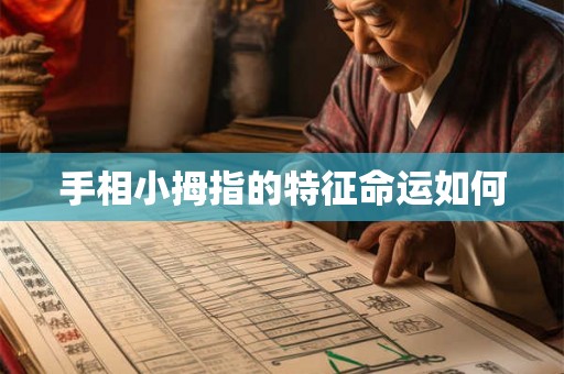 手相小拇指的特征命运如何
