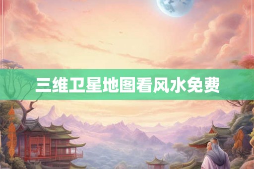 三维卫星地图看风水免费