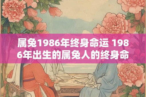 属兔1986年终身命运 1986年出生的属兔人的终身命运如何