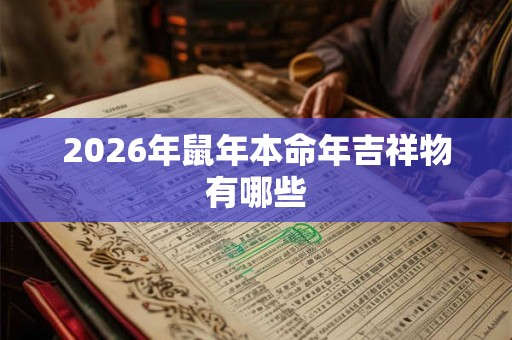 2026年鼠年本命年吉祥物有哪些 2026年鼠年本命年吉祥物有哪些