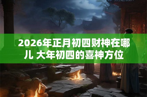 2026年正月初四财神在哪儿 大年初四的喜神方位