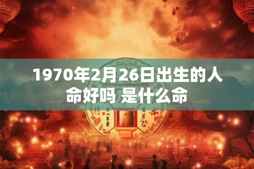 1970年2月26日出生的人命好吗 是什么命