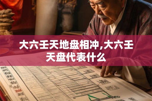 大六壬天地盘相冲,大六壬天盘代表什么