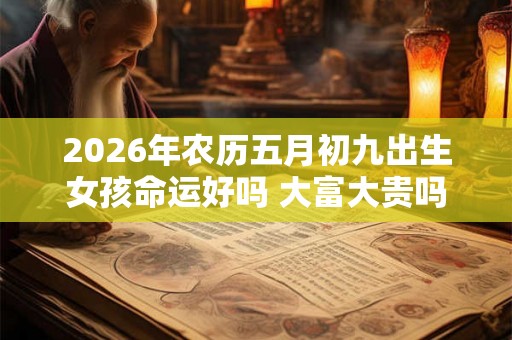 2026年农历五月初九出生女孩命运好吗 大富大贵吗 2026年农历五月初九出生女孩命运好吗 大富大贵吗