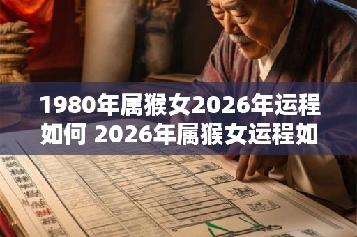 1980年属猴女2026年运程如何 2026年属猴女运程如何