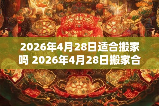 2026年4月28日适合搬家吗 2026年4月28日搬家合适吗