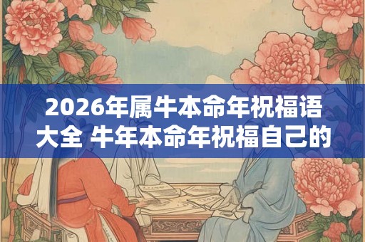 2026年属牛本命年祝福语大全 牛年本命年祝福自己的句子 2026年属牛本命年祝福语大全 牛年本命年祝福自己的句子