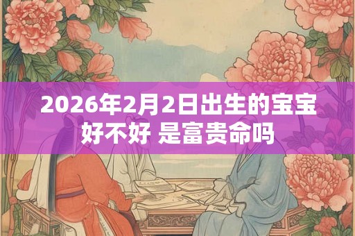 2026年2月2日出生的宝宝好不好 是富贵命吗