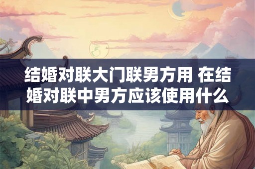 结婚对联大门联男方用 在结婚对联中男方应该使用什么样的大门联呢