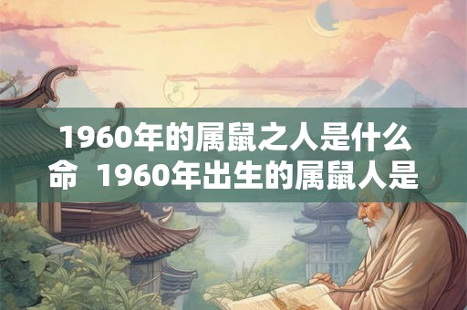 1960年的属鼠之人是什么命  1960年出生的属鼠人是什么命