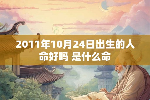 2011年10月24日出生的人命好吗 是什么命