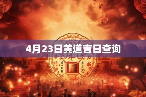 4月23日黄道吉日查询