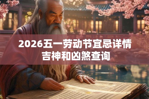 2026五一劳动节宜忌详情 吉神和凶煞查询 2026五一劳动节宜忌详情 吉神和凶煞查询