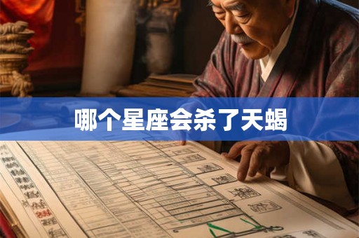 哪个星座会杀了天蝎