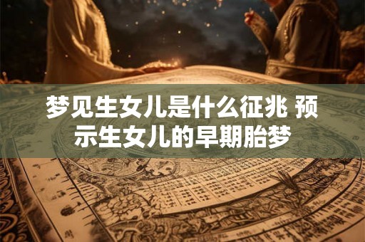 梦见生女儿是什么征兆 预示生女儿的早期胎梦