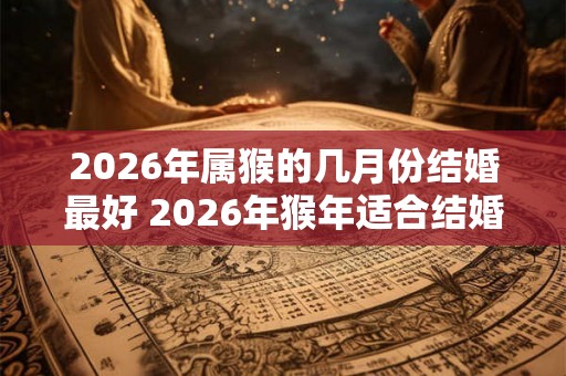 2026年属猴的几月份结婚最好 2026年猴年适合结婚的月份 2026年属猴的几月份结婚最好 2026年猴年适合结婚的月份