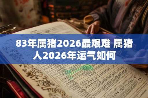 83年属猪2026最艰难 属猪人2026年运气如何