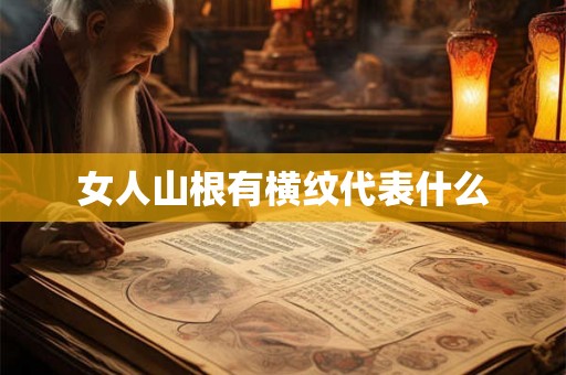 女人山根有横纹代表什么