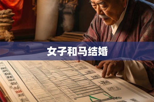 女子和马结婚