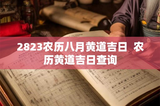 2823农历八月黄道吉日 农历黄道吉日查询 2823农历八月黄道吉日 农历黄道吉日查询