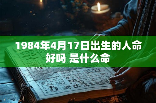 1984年4月17日出生的人命好吗 是什么命