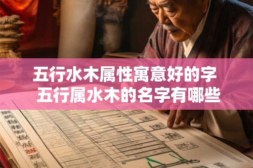 五行水木属性寓意好的字  五行属水木的名字有哪些
