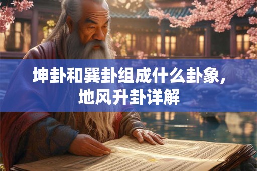 坤卦和巽卦组成什么卦象,地风升卦详解