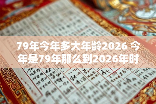 79年今年多大年龄2026 今年是79年那么到2026年时该年龄多少