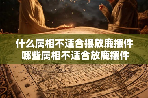 什么属相不适合摆放鹿摆件 哪些属相不适合放鹿摆件