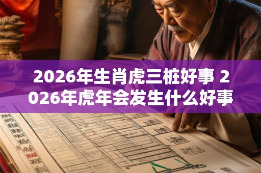 2026年生肖虎三桩好事 2026年虎年会发生什么好事