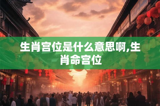 生肖宫位是什么意思啊,生肖命宫位