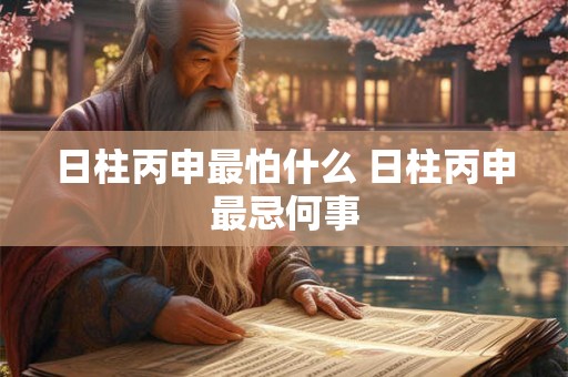 日柱丙申最怕什么 日柱丙申最忌何事 日柱丙申最怕什么 日柱丙申最忌何事