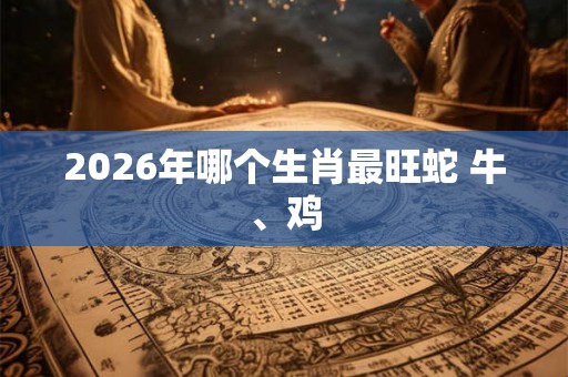 2026年哪个生肖最旺蛇 牛、鸡