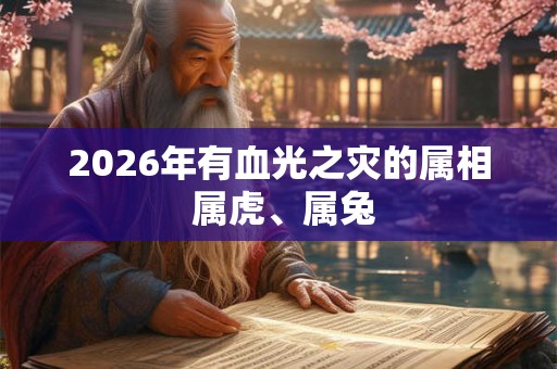 2026年有血光之灾的属相 属虎、属兔