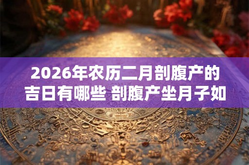 2026年农历二月剖腹产的吉日有哪些 剖腹产坐月子如何变瘦