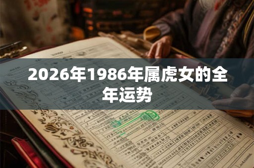 2026年1986年属虎女的全年运势