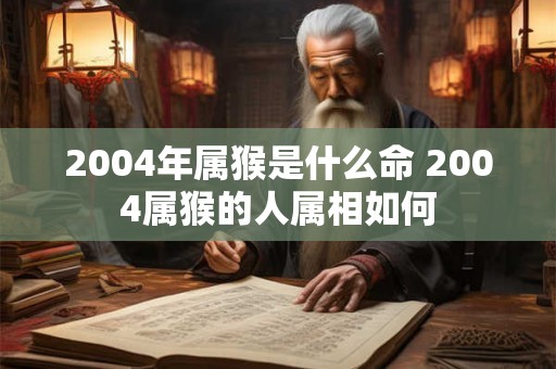 2004年属猴是什么命 2004属猴的人属相如何