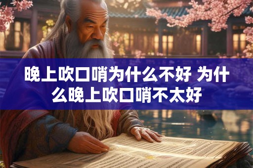 晚上吹口哨为什么不好 为什么晚上吹口哨不太好