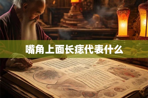 嘴角上面长痣代表什么