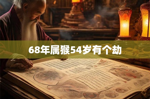 68年属猴54岁有个劫 68年属猴54岁有个劫