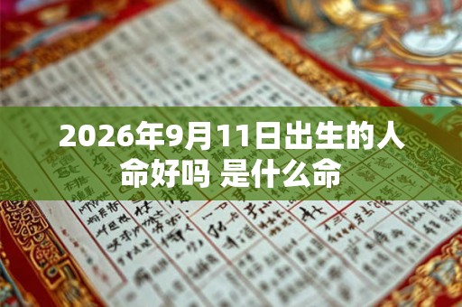 2026年9月11日出生的人命好吗 是什么命
