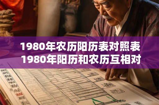 1980年农历阳历表对照表 1980年阳历和农历互相对照是什么