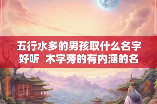 五行水多的男孩取什么名字好听 木字旁的有内涵的名字 五行水多的男孩取什么名字好听 木字旁的有内涵的名字