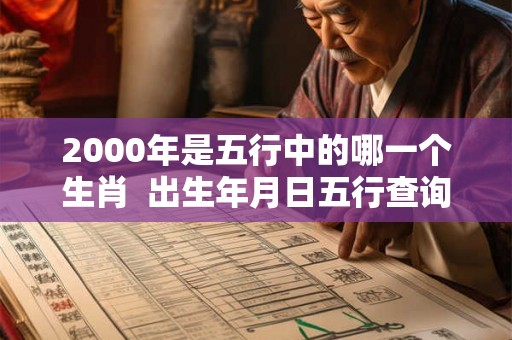 2000年是五行中的哪一个生肖  出生年月日五行查询表