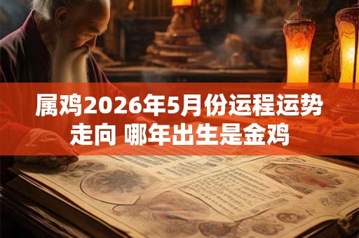 属鸡2026年5月份运程运势走向 哪年出生是金鸡